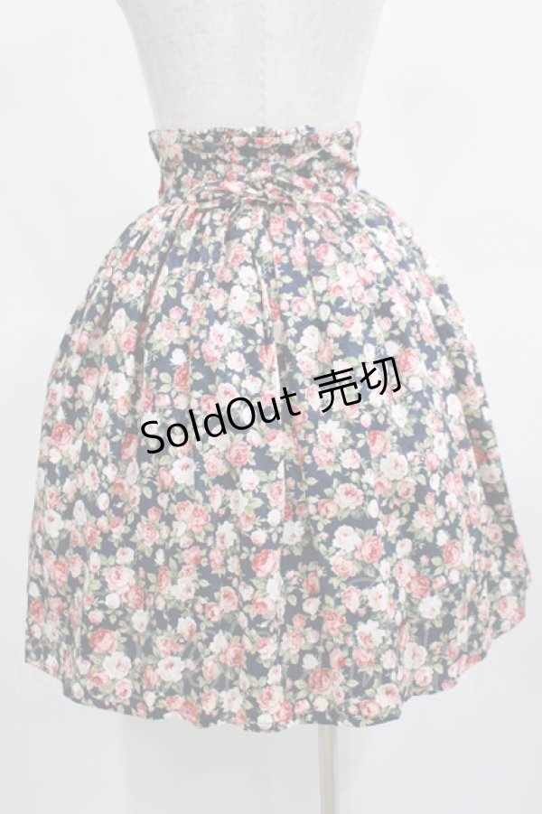 画像4: Innocent World / クラシカルローズスカート M ネイビー H-25-03-27-015-IW-SK-NS-ZH (4)