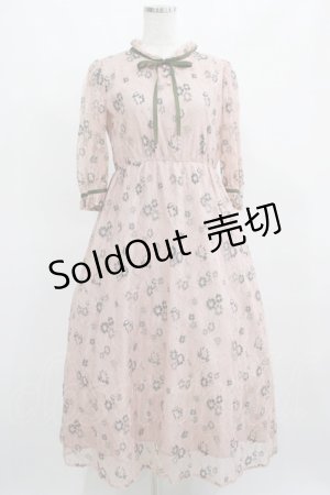 画像: Maison de FLEUR Petite Robe canone / エミリーのお花畑用ワンピース S Pink H-25-03-27-020-EL-OP-NS-ZH