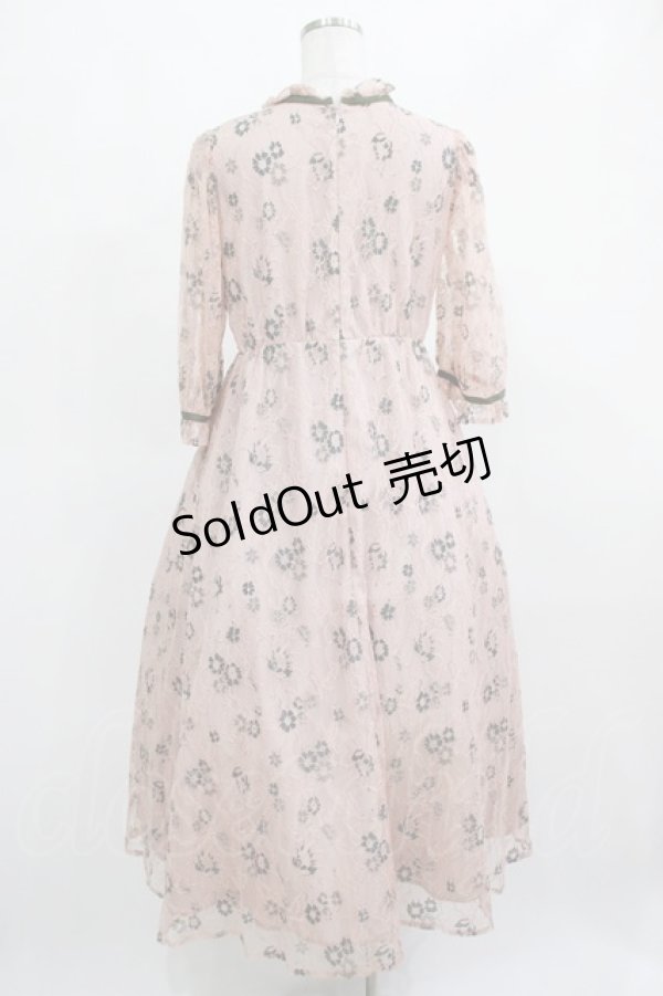 画像3: Maison de FLEUR Petite Robe canone / エミリーのお花畑用ワンピース S Pink H-25-03-27-020-EL-OP-NS-ZH (3)