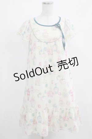 画像: Emily Temple cute / 香水瓶フレアワンピース  オフシロ H-25-03-28-026-ET-OP-KB-ZH