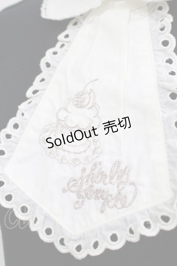画像4: Shirley Temple / ケーキ刺繍タイ付カットソー 160 黒 H-25-03-28-046-ET-TO-KB-ZH (4)