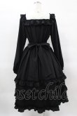 画像2: Melody BasKet / Shiny dot dress L ブラック H-25-03-28-1028-LO-OP-KB-ZH (2)