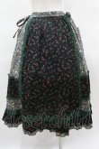 画像2: Jane Marple / Demi & Birdsongペザントスカート  ブラック×ブラック×グリーン H-25-03-28-1034-JM-SK-KB-ZH (2)
