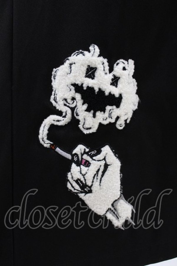 画像3: NieR Clothing / 裾刺繍パンツ  黒 H-25-03-28-1005-PU-PA-KB-ZH (3)