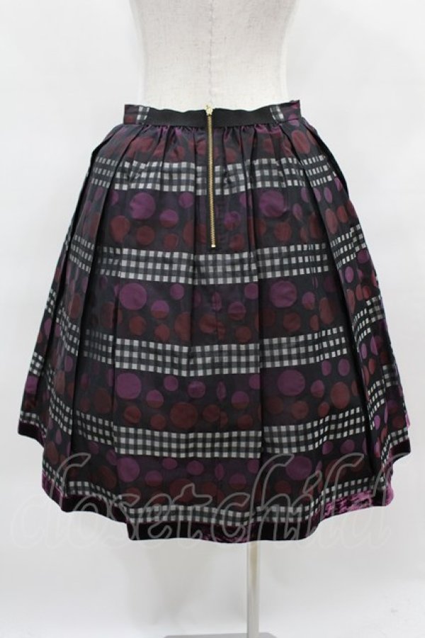 画像2: Jane Marple / Victorian Jacquard mini-skirt Free パープル H-25-03-28-1053-JM-SK-NS-ZT003 (2)