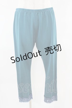 画像: ALGONQUINS / 裾レースレギンス  グリーン H-25-03-28-1008-AL-PA-KB-ZH