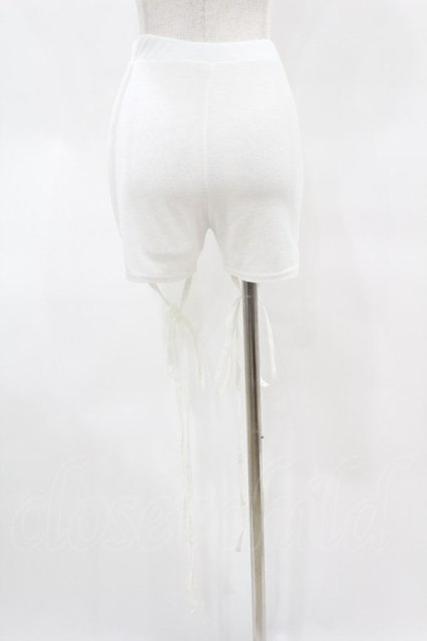 画像2: lilLilly / クロスリボンショートパンツ  WHITE H-25-03-28-1011-LO-PA-KB-ZH (2)