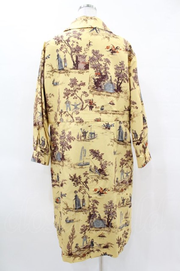 画像2: Jane Marple Dans Le Salon / Playful gardenコートドレス  french mustard H-25-03-28-1013-JM-CO-KB-ZT030 (2)