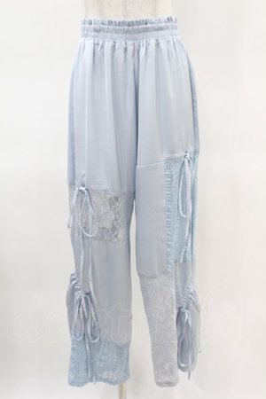画像: Candy Stripper / LACY PATCH WORK DROST PANTS  ライトブルー H-25-03-28-1002-PU-PA-KB-ZH