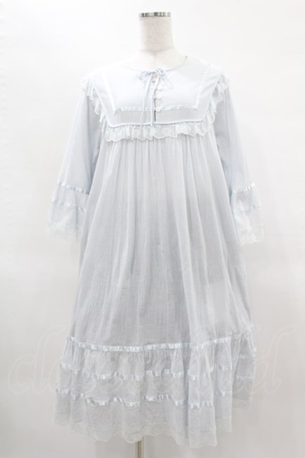 画像1: Katie / ASHBURY ethnic dress F サックス H-25-03-28-1023-LO-OP-ET-ZH (1)