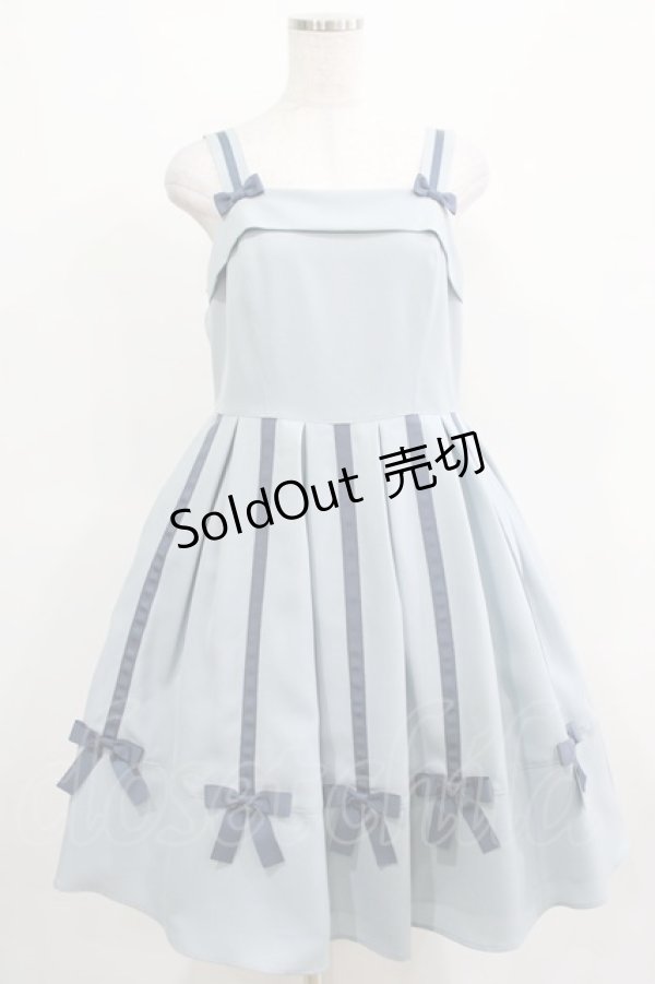 画像1: Melody BasKet / Ribbon treeジャンパースカート M サックス H-25-03-28-005-LO-OP-KB-ZH (1)
