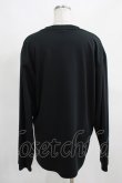 画像3: NieR Clothing / プリントLONG CUTSEW  黒×青 H-25-03-28-048-PU-TO-KB-ZH (3)