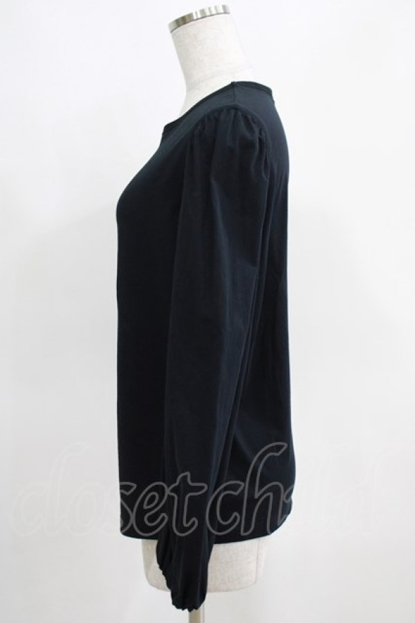 画像2: Jane Marple Dans Le Salon / Puffy sleeve pullover  ブラック H-25-03-28-052-JM-TO-KB-ZH (2)