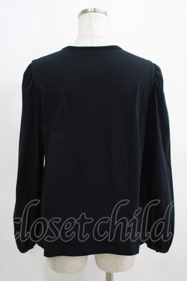画像3: Jane Marple Dans Le Salon / Puffy sleeve pullover  ブラック H-25-03-28-052-JM-TO-KB-ZH (3)