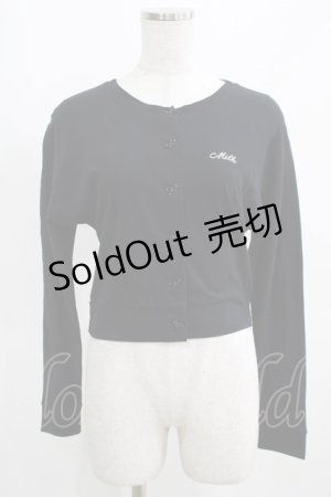 画像: MILK / Backレースアップカーデ  ブラック H-25-03-28-053-ML-TO-KB-ZH