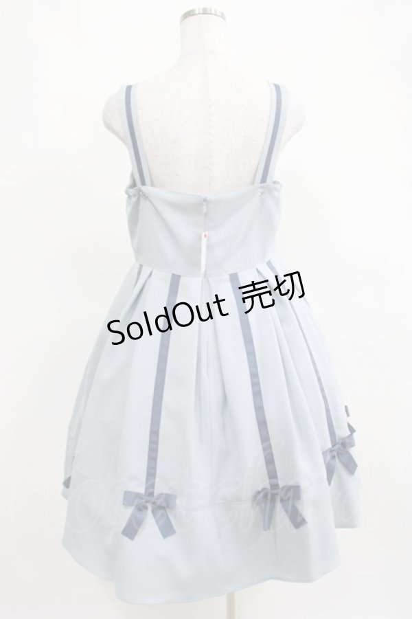 画像3: Melody BasKet / Ribbon treeジャンパースカート M サックス H-25-03-28-005-LO-OP-KB-ZH (3)
