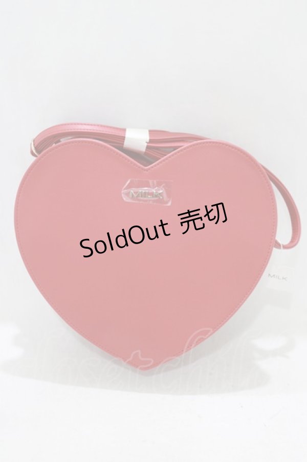 画像1: MILK / HeartショルダーBAG  レッド H-25-03-28-055-ML-BG-KB-ZH (1)
