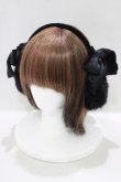 画像1: Jane Marple / リボンイヤーマフ  クロ H-25-03-28-059-JM-AC-KB-ZT0330H (1)