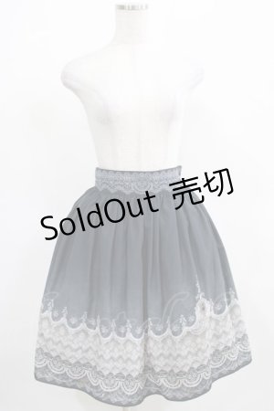 画像: abilletage / グラデーションレーススカート  ブラック H-25-03-28-006-GO-SK-KB-ZH