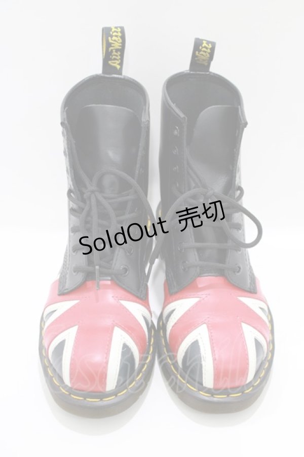 画像1: Dr.Martens （Getta Grip） / ユニオンジャック8ホールブーツ UK5（24.0〜24.5cm） 黒 H-25-03-28-070-PU-SH-KB-ZT0330H (1)