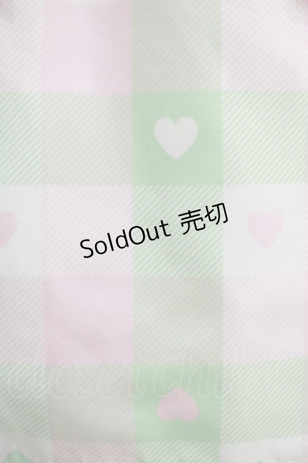 画像4: MILK / Love Checkワンピース  ピーチメロン H-25-03-28-012-ML-OP-KB-ZH (4)