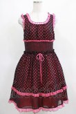 画像1: MILK / pop dots dress  黒×ピンク H-25-03-28-016-ML-OP-KB-ZH (1)