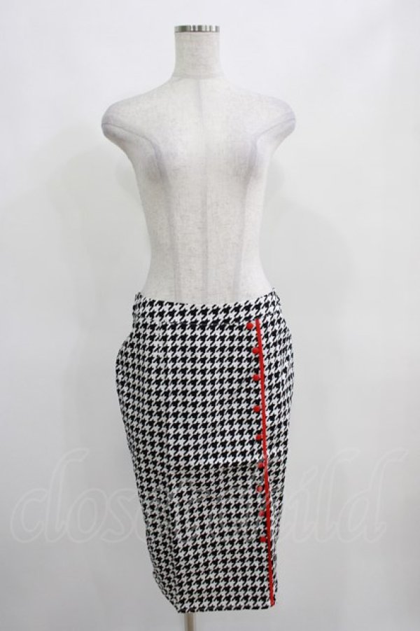 画像1: SOURPUSS / HOUNDSTOOTH BOMBSHELL SKIRT L ブラック H-25-03-29-025-PU-SK-KB-ZH (1)