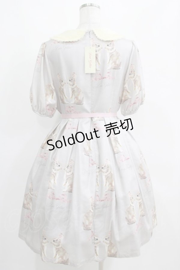 画像3: Leur Getter / Twin Rabbit袖付ワンピース L(トールサイズ) グレー H-25-03-29-003-LU-OP-KB-ZH (3)