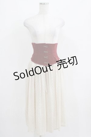 画像: EXCENTRIQUE / Carmillaコルセットスカート S/M ワイン H-25-03-29-029-EL-SK-KB-ZH