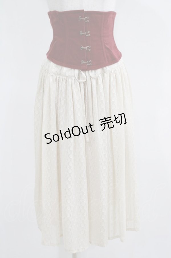 画像2: EXCENTRIQUE / Carmillaコルセットスカート S/M ワイン H-25-03-29-029-EL-SK-KB-ZH (2)