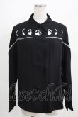 画像1: Restyle / MOON PHASES SHIRT S ブラック H-25-03-29-039-GO-BL-KB-ZH (1)