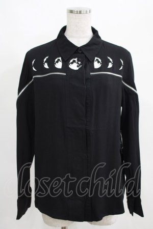 画像: Restyle / MOON PHASES SHIRT S ブラック H-25-03-29-039-GO-BL-KB-ZH