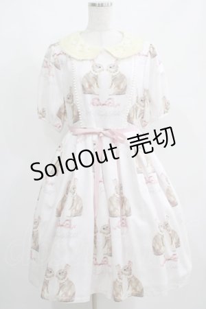 画像: Leur Getter / Twin Rabbit袖付ワンピース L(トールサイズ) さくらピンク H-25-03-29-005-LU-OP-KB-ZH