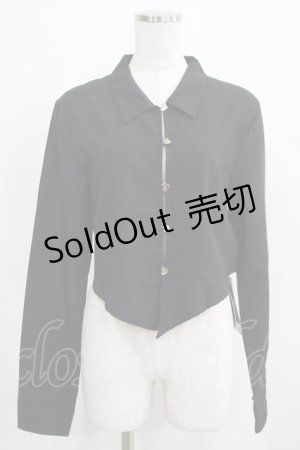 画像: KILL STAR / SOFIA SHIRT S ブラック H-25-03-29-047-SL-BL-KB-ZH
