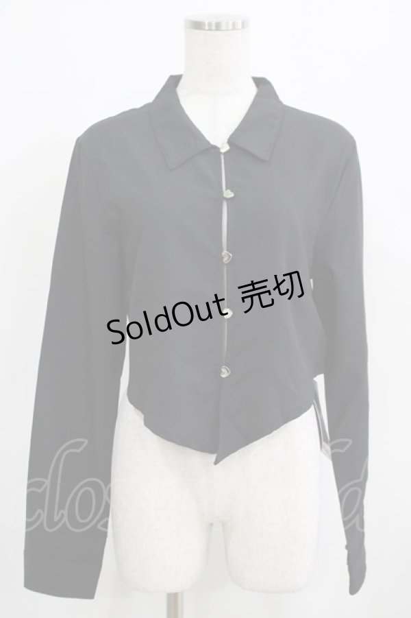 画像1: KILL STAR / SOFIA SHIRT S ブラック H-25-03-29-047-SL-BL-KB-ZH (1)