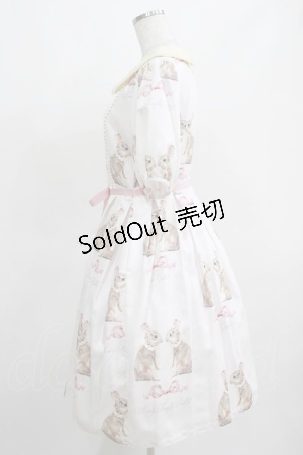 画像2: Leur Getter / Twin Rabbit袖付ワンピース L(トールサイズ) さくらピンク H-25-03-29-005-LU-OP-KB-ZH (2)