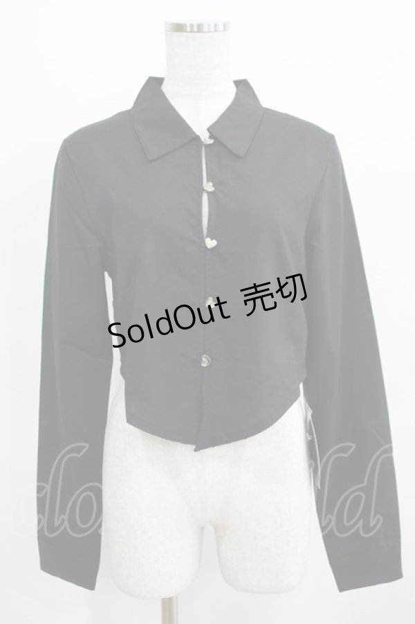 画像1: KILL STAR / SOFIA SHIRT XS ブラック H-25-03-29-049-SL-BL-KB-ZH (1)