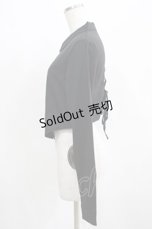 画像2: KILL STAR / SOFIA SHIRT XS ブラック H-25-03-29-049-SL-BL-KB-ZH (2)
