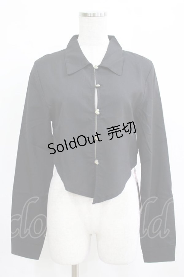 画像1: KILL STAR / SOFIA SHIRT XS ブラック H-25-03-29-051-SL-BL-KB-ZH (1)