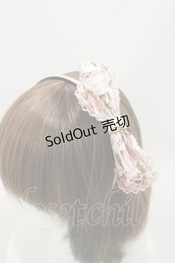 画像1: Mary Magdalene / エグランティーヌリボンカチューシャ  ピンク H-25-03-29-1001-CL-AC-NS-ZH (1)