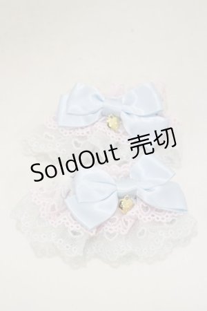 画像: Angelic Pretty / ハートチャーム配色お袖とめ  ピンク/サックス H-25-03-29-1007-AP-ZA-NS-ZH