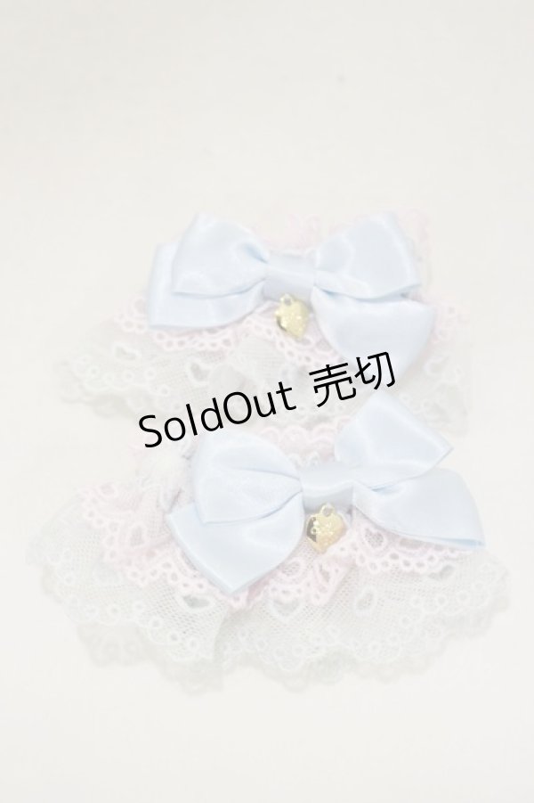 画像1: Angelic Pretty / ハートチャーム配色お袖とめ  ピンク/サックス H-25-03-29-1007-AP-ZA-NS-ZH (1)