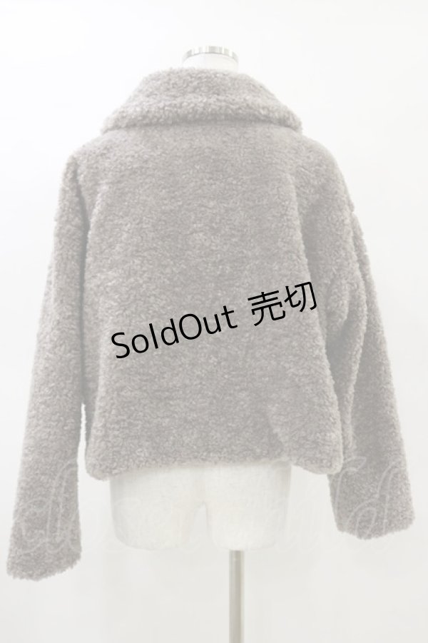 画像2: An MILLE / ボアジャケット Free グレー H-25-03-29-1053-EL-JA-NS-ZH (2)