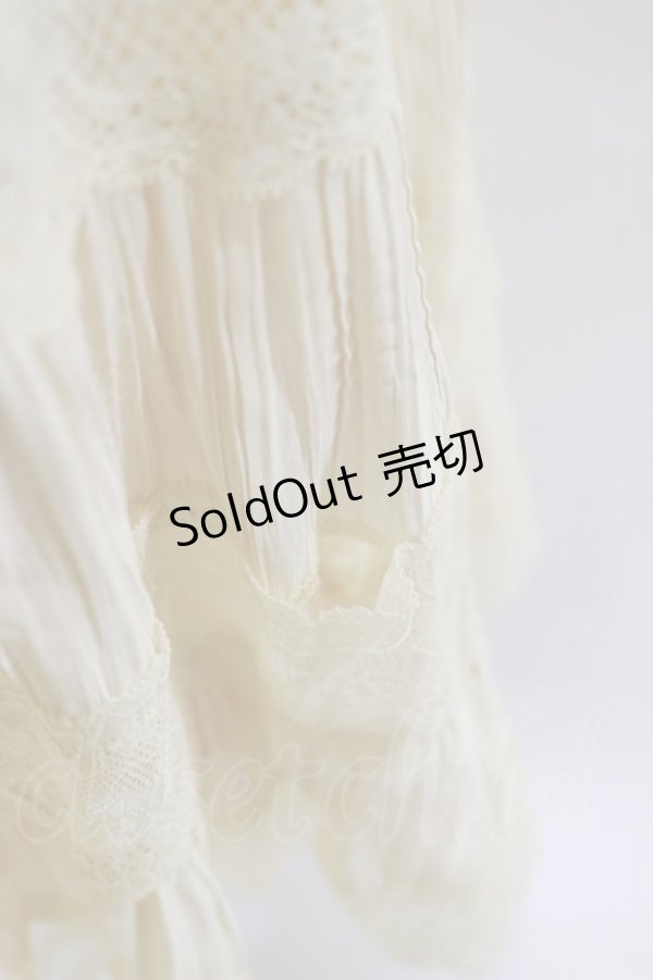 画像3: an another angelus / レース切替ティアードロングスカート Free IVORY H-25-03-29-1058-CA-SK-NS-ZH (3)