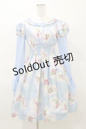 画像: JESUS DIAMANTE / スペシャルバルーンスリーブワンピ  サックス H-25-03-29-1072-JE-OP-NS-ZH