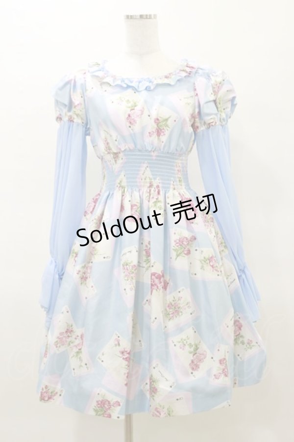 画像1: JESUS DIAMANTE / スペシャルバルーンスリーブワンピ  サックス H-25-03-29-1072-JE-OP-NS-ZH (1)