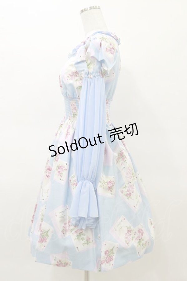 画像3: JESUS DIAMANTE / スペシャルバルーンスリーブワンピ  サックス H-25-03-29-1072-JE-OP-NS-ZH (3)