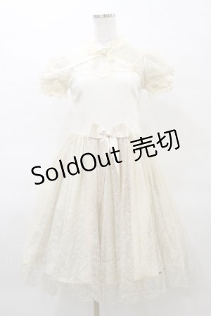画像: Angelic Pretty / Lacy Girlカットワンピース Free アイボリー H-25-03-29-1082-AP-OP-NS-ZH