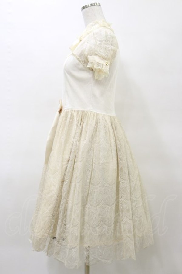 画像3: Angelic Pretty / Lacy Girlカットワンピース Free アイボリー H-25-03-29-1082-AP-OP-NS-ZH (3)