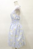 画像3: JESUS DIAMANTE / バロックangelホルターワンピ 38 グランヴィルローズ柄サックス H-25-03-29-1088-JE-OP-NS-ZH (3)